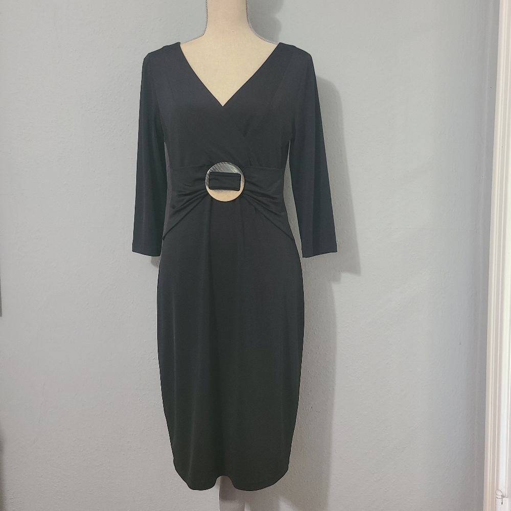 David Meister Black Dress Size 10